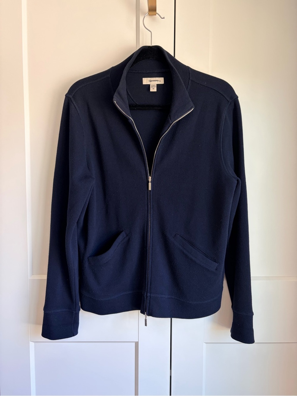 Faconnable Men's Navy Full-Zip Knit Jacket | M - Picture 2 of 5